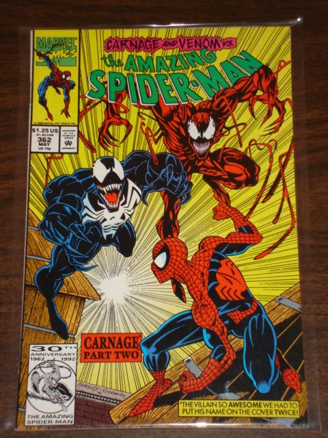 Amazing Spiderman #362 Vol1 Marvel Comics Spidey Nm  ( 9.4 ) May 1992
