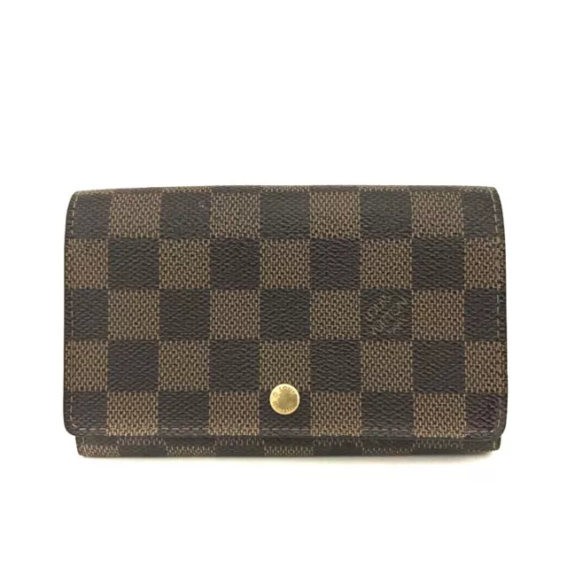 Louis Vuitton Damier Porte Monnaie Billets Tresor Bifold Wallet/4X1119