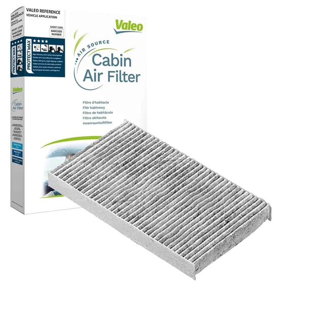 VALEO 715672 Filtre D’Habitacle PROTECT Charbon Actif – Anti-Pollen, Poussière, Odeurs Et Gaz Pour Renault, Opel, Vauxhall