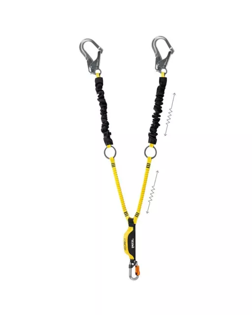 Petzl Lanyard Absorbica-Y Schnur Doppel Mit Absorber Und Mgo - Bm ’ D ( Int)