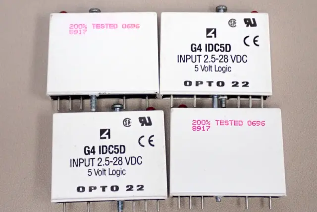 Lot of 4 - OPTO 22 I/O Module G4 IDC5D