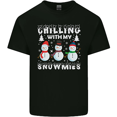 REFRIGERAZIONE Natale Con My Snowmies Divertente Uomo Cotone T-Shirt Tee Top