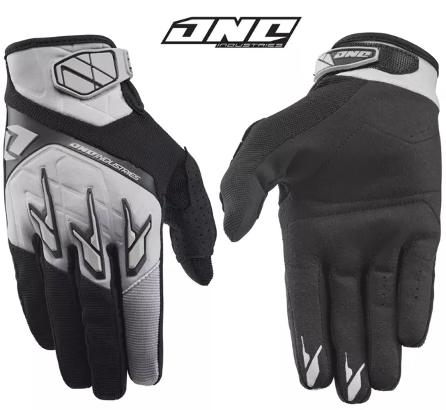 MENS ONE INDUSTRIES ATOM MOTOCROSS MX GLOVES GREY BLACK gants quad bike bmx mtb