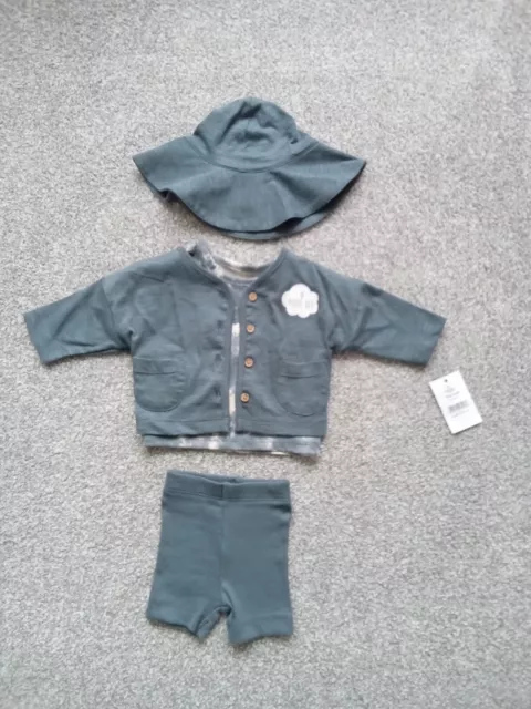 New. George baby boy 4 piece summer outfit. Age newborn/9lb/4.1kg