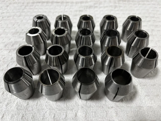 Universal Engineering 19pc Tree Mill Double Taper Z Collets Lot Set Tool Holder