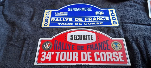 Plaque Rallye Ancienne – 32ème Tour De Corse Automobile, Années 80
