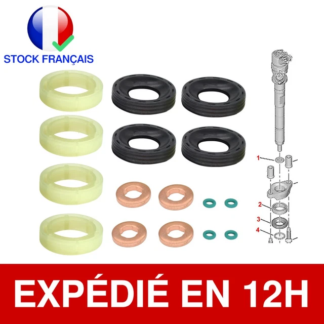 Joint Turbo 1.6 Hdi Kit Joints Injecteur 1.6 HDI 16 Pièces - Compatible Citroen Peugeot Diesel Kit Joints Injecteur Hdi