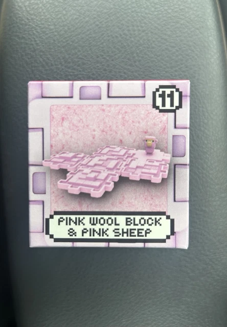 2025 MCDONALD'S A Minecraft Movie Kids HAPPY MEAL TOY - Pink Wool Block ...