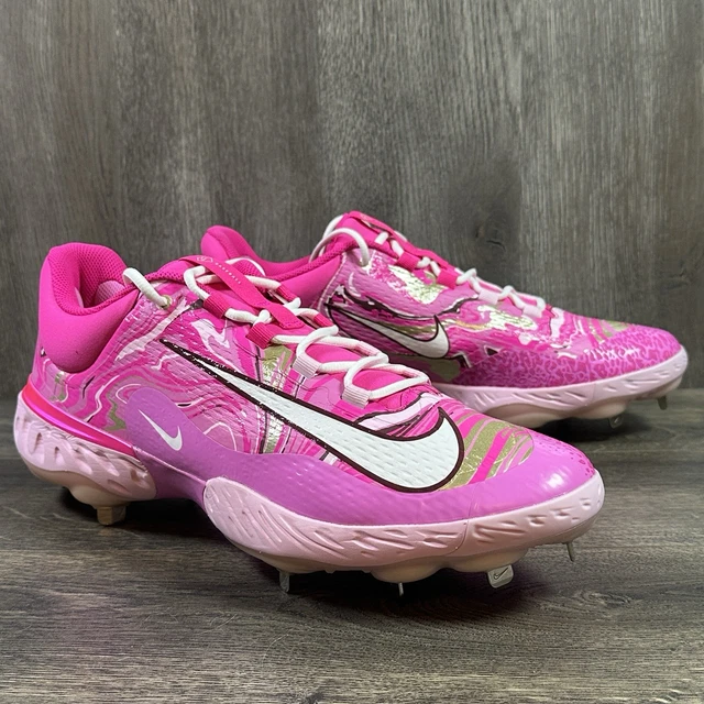 NIKE ALPHA HUARACHE Elite Mothers Day Baseball Metal Cleats  display picture 3