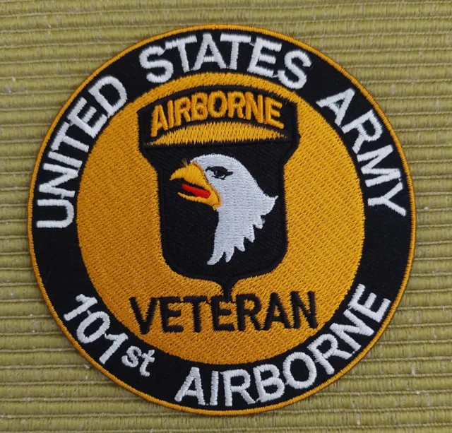 Patch WWII US Army 101st Airborne Division Screaming Eagle Veteran Paratrooper
