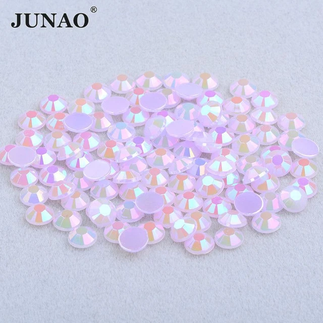 Púrpura Ab Purpurina Cristal Estrás Gemas Diamante Dorso Plano Piedras Adhesivos