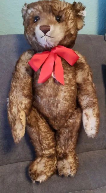 *NEU* STEIFF Teddy Bär 1926 „Happy Anniversary" 65cm Replika limitiert      1990