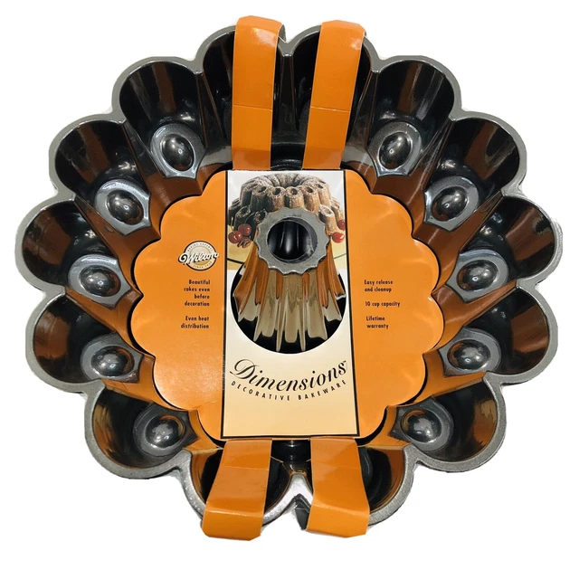 WILTON DIMENSIONS MARQUIS Bundt Pan Heavy Duty Cast Aluminum Cake Form