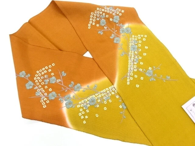 6404084: Japanese Kimono / Vintage Han-Eri / Embroidery / Flowers