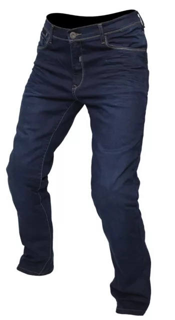 Armr M799 Manhattan Hommes Moto Aramide Jeans Ce Renforcé Pantalon Bleu