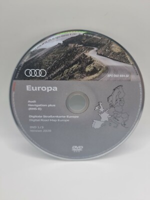 Original AUDI RNS-E NAVIGATION PLUS SAT NAV DISC UK FIRMWARE GPS DVD CD