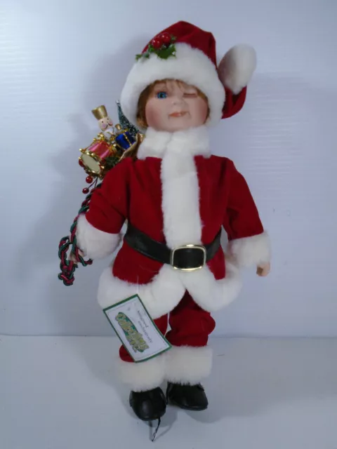 Heritage Signature Collection Doll Porcelain Chris Claus 13" Boxed W COA Santa