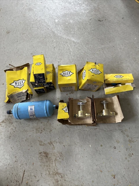 Alco Controls AMG Refrigerant Solenoid Coil valve filter drier etc lot