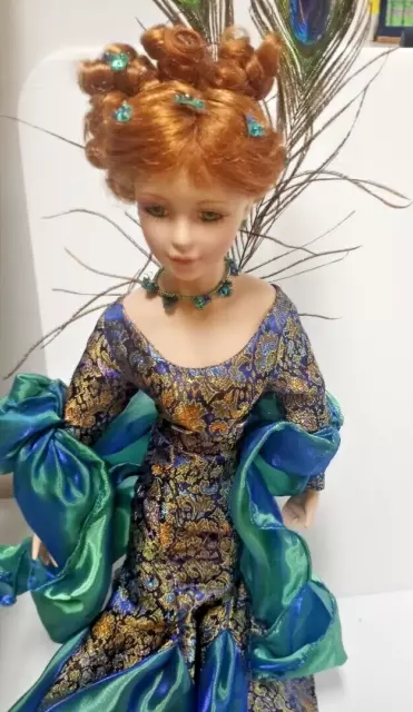 Heritage Signature Collection Porshe Peacock Porcelain Doll(FC16-4 A0280)