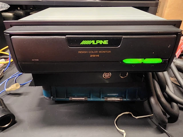 VINTAGE ALPINE 2914 Monitor im Armaturenbrett motorisierter ...