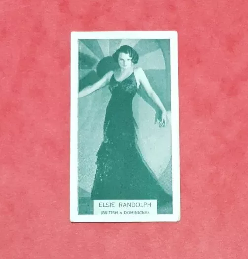 State Express Cigarette Card British Born Film Stars card#11 Elsie Randolph