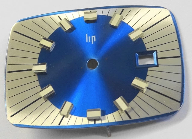 Cadran Bleu De Montre LIP Télévision - Modèle 1972 - Neuf Sans étiquette