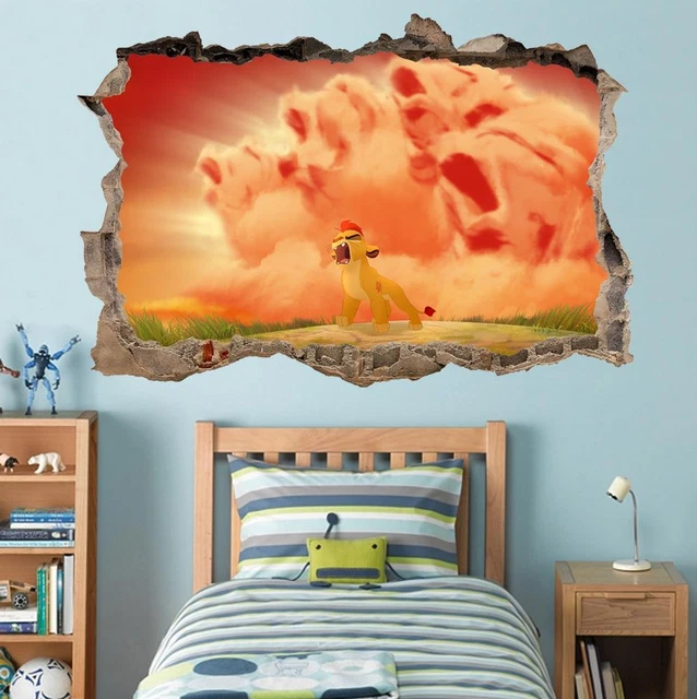 THE LION GUARD Kion Smashed Wall Decal Wall Sticker Art DIY Disney H507