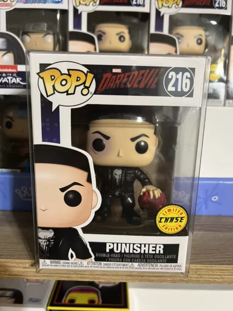 Funko Pop! Marvel - Daredevil 216 Punisher Chase With Protector Free Shipping