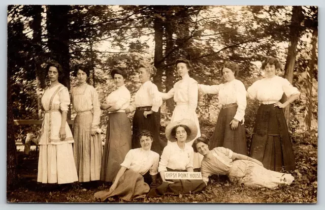 Lot Of Original RPPC Rare 1900's Photographs, Gypsy Point House, Leeds, New York