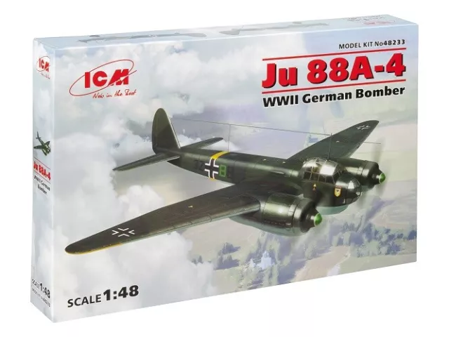 ICM 48233 - 1:48 Ju 88A-4, Seconde Guerre Mondiale Allemand Bombardier - Neuf