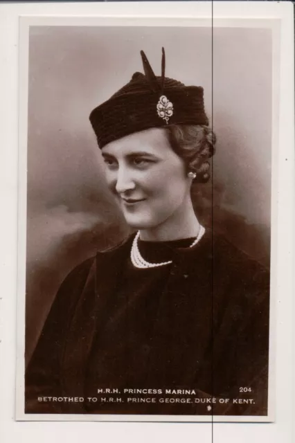 Vintage RPPC Princess Marina of Greece and Denmark , Duchess of Kent