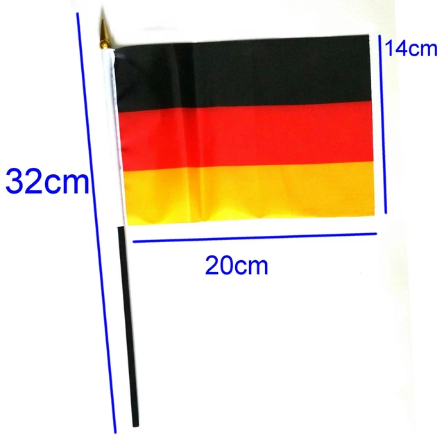 U24 Tischflagge Gnade Schalker Fahne - 10 X 15 Cm, 100% Polyester, Mit Schwarzem Kunststoffsockel