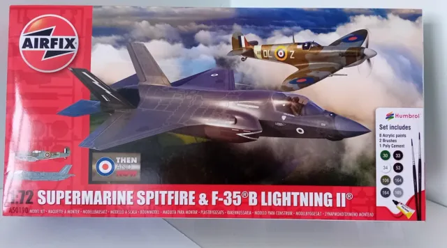 Airfix Supermarine Spitfire F-35B Lightning II Model Kits Then & Now A50190 1/72