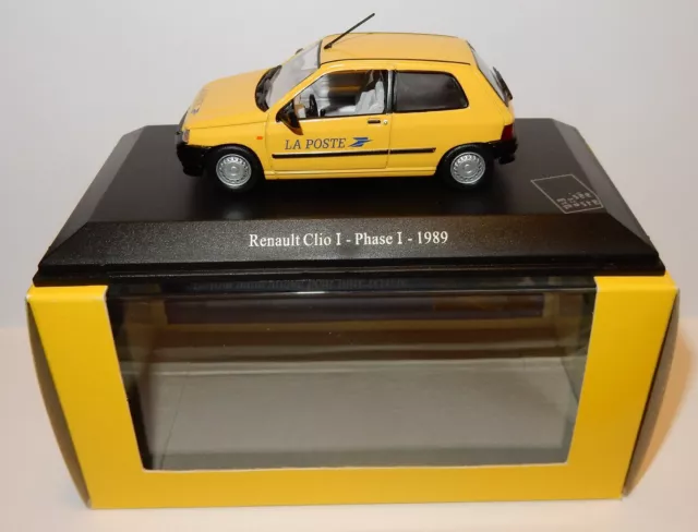 Uh Universal Hobbies Renault Clio I Phase I 1989  Postes Poste Ptt 1/43 Luxe Box