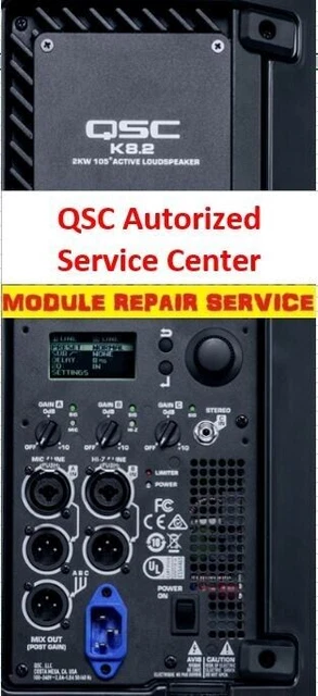 QSC REPAIR SERVICE K8 K10 K12 KW122 KW152 KW153 KW181 QSC Amp - Foto 2