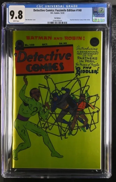 Detective Comics #140 - CGC 9.8 - 2023 Facsimile Foil Variant DC Comics