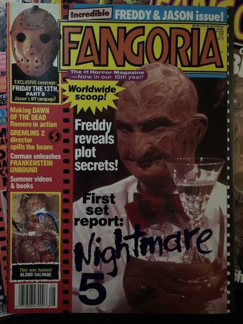 Vintage 1989 FANGORIA Horror Magazine #85 Nightmare on Elm Street 5 Freddy Jason