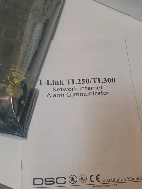 T-Link TL250/TL300 Network Internet Alarm Communicator #0804 DC 90000069