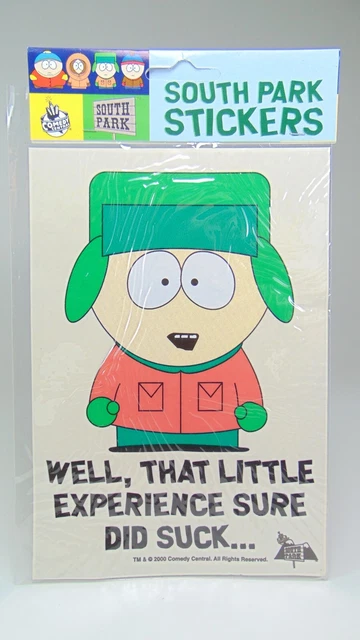 STICKERS AUTOCOLLANT 20CM X 15CM  SOUTH PARK COMEDY CENTRAL VINTAGE 2000 Kyle