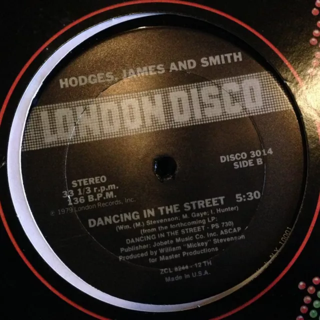 [SOUL/FUNK]~NM 12"~HODGES, JAMES AND SMITH~Dancing In The Street~[1979~PROMO]~ 2