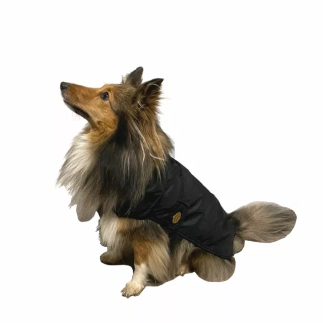 Fashion Dog Imperméable Avec Doublure Polaire - Noir - Manteau pour Chien Pluie