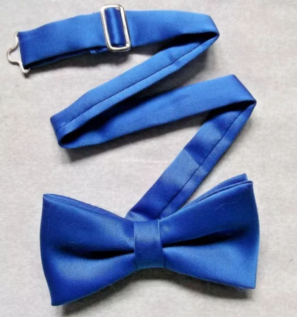 Bow Tie Bowtie Vintage Mens Dickie Adjustable Retro ROYAL BLUE