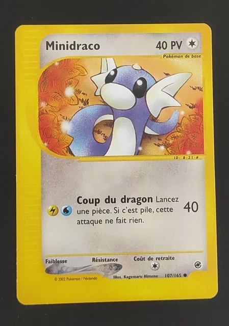 Carte Pokémon Minidraco 107/165 Expédition Wizards - FR - neuf