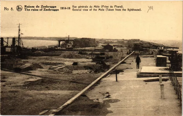 CPA Militaire, Ruines de zeebrugge - Vue generale (278283)