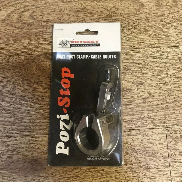 ODYSSEY POZI-STOP SEAT Post Clamp with Cable Router Old Mid School