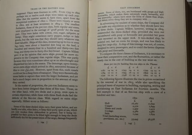 TRADE IN THE EASTERN SEAS 1793-1813 Parkinson, 1937. East India Company Maritime 3