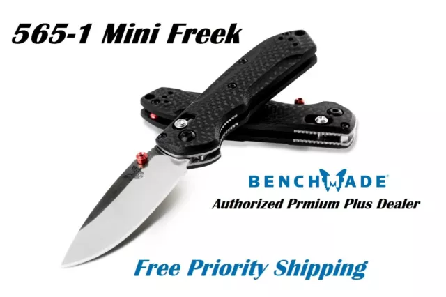 BENCHMADE Mini Freek 565-1 Knife CPM-S90V Blade Carbon Fiber Handle