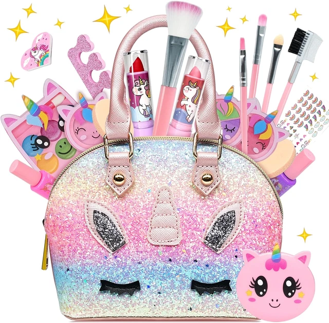Kinder Make-up Sets für Mädchen - Einhorn Teenager waschbar Make-up Starter Kit