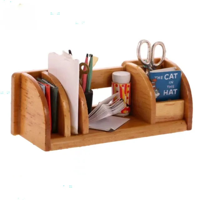 1/6 Scale Dollhouse Miniature Storage Shelf Bookshelf Multi-layer Rack  Furniture