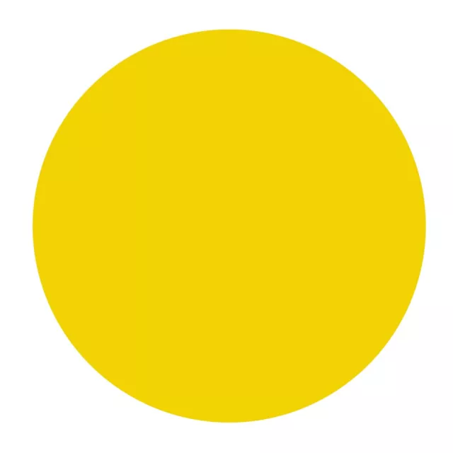 Air Cooled VW Magnetic Circle Yellow 7.75 inch Diameter
